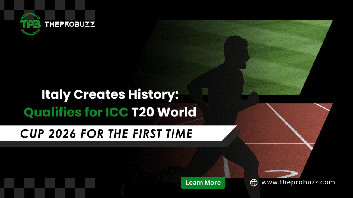 The Italian national cricket team is celebrating their qualification for the 2026 ICC T20 World Cup, a milestone moment in associate cricket history